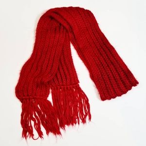 Outbrook Super Soft Red Winter Scarf 100% Acrylic (82"x6")